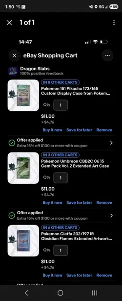 X10 Custom Pokemon Cases Bundle - Image 1