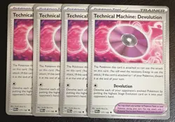 Technical Machine Devolution 177/182 Paradox Rift Playset NM Pokemon Card X4 - Image 1