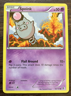 Spoink 59/149 - 2012 Pokemon Boundaries Crossed Common Card - CLEAN NM - Image 1