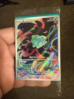 Pokemon TCG Mega Evolutions Stamped Promo Card - Bulbasaur 133/132 - NM - SEALED - Image 1