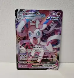 Sylveon VMAX 075/203 Evolving Skies Full Art Ultra Rare Pokemon Card TCG NM - Image 1