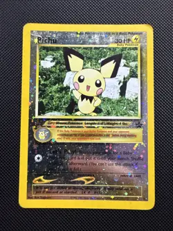 Pichu 35/53 WotC Promo Reverse Holo Pokemon Card LP-/MP+ - Image 1