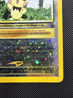 Pichu 35/53 WotC Promo Reverse Holo Pokemon Card LP-/MP+ - Image 4