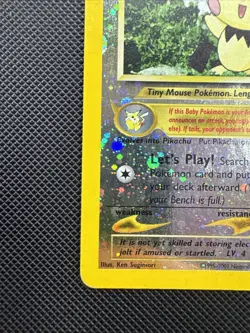 Pichu 35/53 WotC Promo Reverse Holo Pokemon Card LP-/MP+ - Image 5