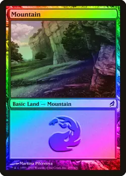 Mountain (295) FOIL Lorwyn NM Basic Land MAGIC THE GATHERING MTG CARD ABUGames - Image 1