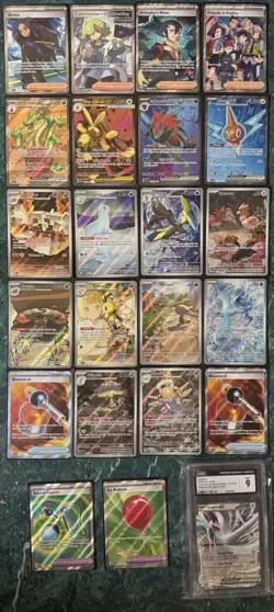 POKEMON MEGA EVOLUTIONS PHANTASMAL FLAMES FULL ART ILLUSTRATION RARE CARD LOT !! - Image 2