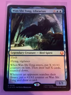 MTG Avatar Wan Shi Tong, Librarian TLA 0078 Foil Mythic NM - Image 1