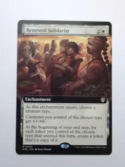 MTG Renewed Solidarity (DRC) Commander: Aetherdrift Extended Art Regular Rare 23 - Image 1