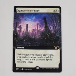 Release To Memory Extended Art MTG Kamigawa: Neon Dynasty Pack Fresh W Instant - Image 1