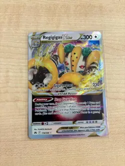 Regigigas VSTAR 114/159 Crown Zenith Half Art Rare Pokemon Card - Image 1