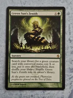 Green Sun's Zenith - Mirrodin Besieged - Magic the Gathering - MTG - Light Play - Image 1