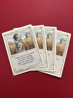 Swords To Plowshares Revised Edition Magic The Gathering MTG Play Set x4 - Image 1