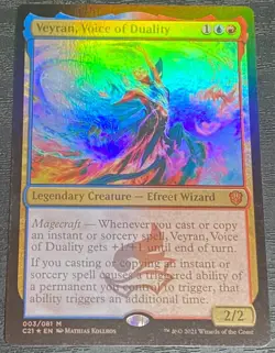 MTG Magic the Gathering Veyran, Voice of Duality (3/465) Commander 2021 LP FOIL - Image 1
