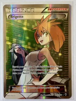 TRAINER Bridgette 161/162 Full Art BREAKTHROUGH Pokemon Card - Image 1