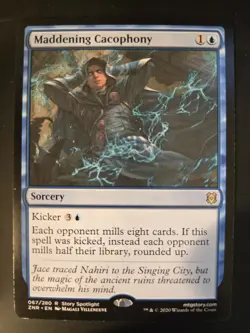 Maddening Cacophony NM Zendikar Rising MTG FREE SHIPPING - Image 1