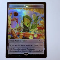 Magic The Gathering Mtg Foil Food Token Nuestra Secret Lair Rare Near Mint - Image 1