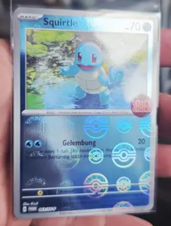 Squirtle Promo 063/SV-P Choki Choki Stamp Pokeball Holo Pokemon TCG Indonesia - Image 1