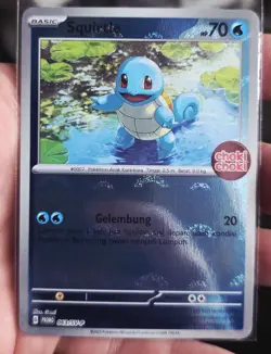 Squirtle Promo 063/SV-P Choki Choki Stamp Pokeball Holo Pokemon TCG Indonesia - Image 2