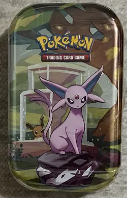 Pokemon Prismatic Evolutions Espeon TCG Mini Tin New & Sealed - Image 1