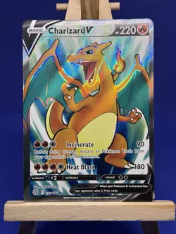 Pokemon TCG Charizard v Full Art Ultra Rare Brilliant Stars 153/172 - Image 1