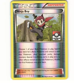 2016 Moderately Play Pokemon Ninja Boy 103/114 Reverse Holo League Steam Siege - Image 1
