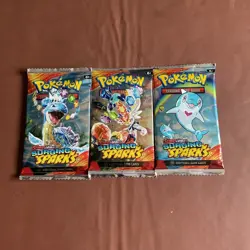 Pokemon TCG | Scarlet & Violet | Surging Sparks Booster Pack x 3 - Image 1