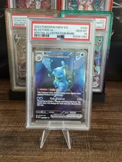 2023 POKEMON MEW EN-151 SPECIAL ILLUSTRATION RARE #200 BLASTOISE EX PSA 10 - Image 1