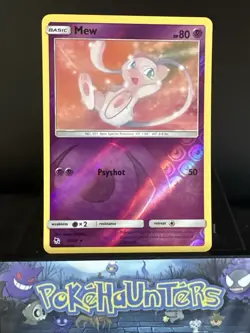 Pokemon Card Mew 32/68 Hidden Fates Reverse Holo Rare Near Mint - Image 1