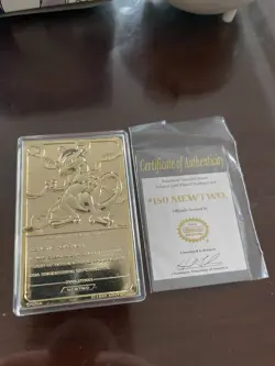 🔸Pokemon 23K Gold Plated Mewtwo Trading Card🔸1999 Burger King Limited Edition! - Image 3