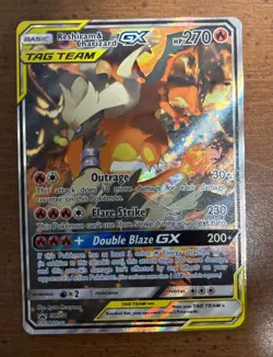 Reshiram and Charizard GX Tag Team SM201 Pokemon TCG - Image 1