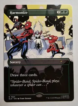 Harmonize Spider-Man (7021) Borderless Non-Foil Bonus Card Secret Lair - Image 1