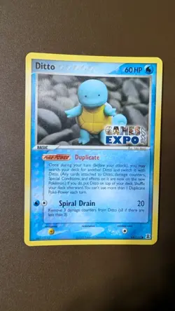 Ditto GAMES EXPO Card Ex Delta Species 64/113-Super Rare Pokemon Promo - MP - Image 1