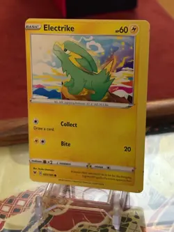 Pokemon Miscut Electrike Modern 1/1 Collecter One Of A Kind Card - Image 1