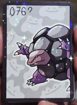 Golem Holo Dittomon Fan Art Card - Image 1