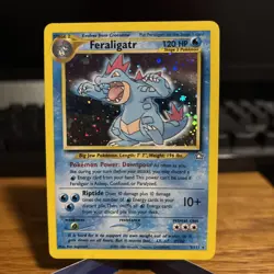 2000 Feraligatr Pokemon Card MP Holo Neo Genesis Set 5/111 WOTC - Image 1