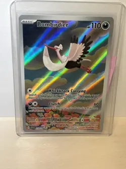 Pokemon TCG Scarlet & Violet Holo Illustration Rare Bombirdier 219/198 - Image 1