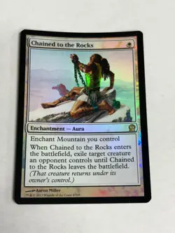 MTG English Chained to the Rocks NM Foil Theros Free Shipping! - Image 1