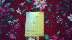 Pokemon Card TCG - Pikachu V - Celebrations Golden Promo Card SWSH145 - Image 1