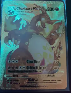 Pokemon TCG Charizard VMAX Gold Foil Pokemon Card 020/189 - Image 1