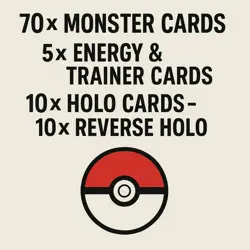 100x Pokemon Cards Bundle Pack Bulk - 10 Holo/Reverse Holo Min Guarantee - Image 2