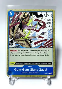 OP03-055 Gum-Gum Giant Gavel Pillars Of Strength - One Piece Card Game - Image 1