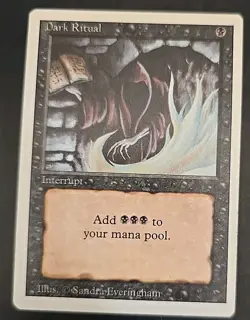 Dark Ritual Revised Edition Regular (4 Cards) Lightly Played - Image 5