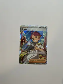 Pokemon TCG Trainer Crispin 164/142 Stellar Crown Ultra Rare Holo Card - Image 1