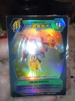 digimon trading card guilmon battle spirit promo d-tector card game - Image 1