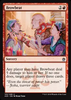 x1 Browbeat - Masters 25 - NM - MTG - Image 1