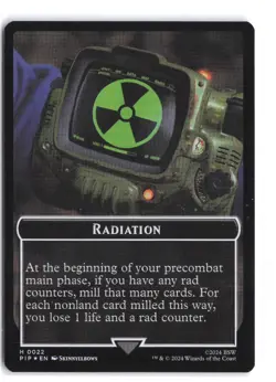 Radiation // Human Soldier Double-Sided Token #22 // 3 NM Foil - Image 2