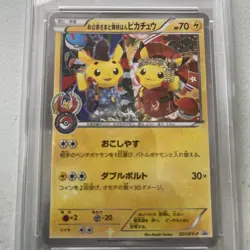 2016 Pokemon Japanese XY Promo Pokemon Center - Sama/Maika Han #221 PSA 8 NM-MT - Image 3