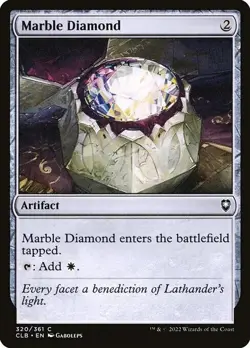 FOIL MARBLE DIAMOND mtg NM Commander Legends Baldurs Gate 1 Common - Image 1