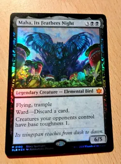 MTG Magic: # FOIL # Maha, deren Federn die Nacht sind / Maha, Its Feathers Night - Image 1