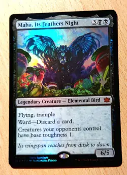 MTG Magic: # FOIL # Maha, deren Federn die Nacht sind / Maha, Its Feathers Night - Image 3